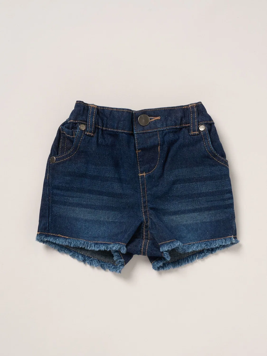 Комплект одежды для мальчика True Knit Top Shorts and Headband Miss, кремовый/голубой — фото 4