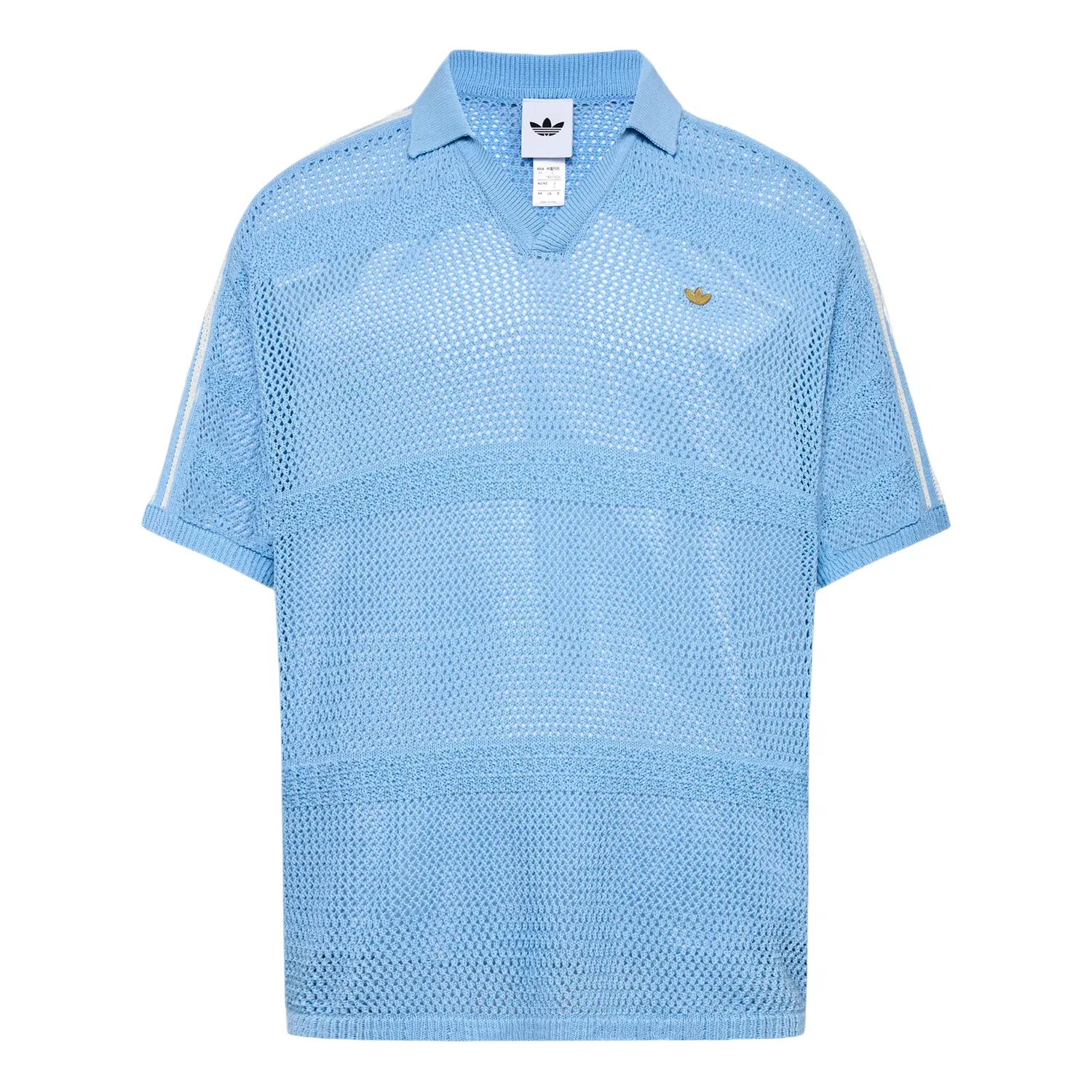 Мужское поло Resort S Polo U Shirt Asia Sizing 'Clear Sky' adidas, Clear Sky