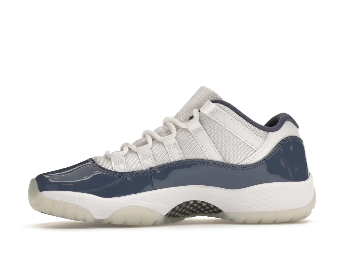 Детские кроссовки Lifestyle с низким верхом Jordan 11 Retro Low, White/Midnight Navy/Diffused Blue/Football Grey — фото 3