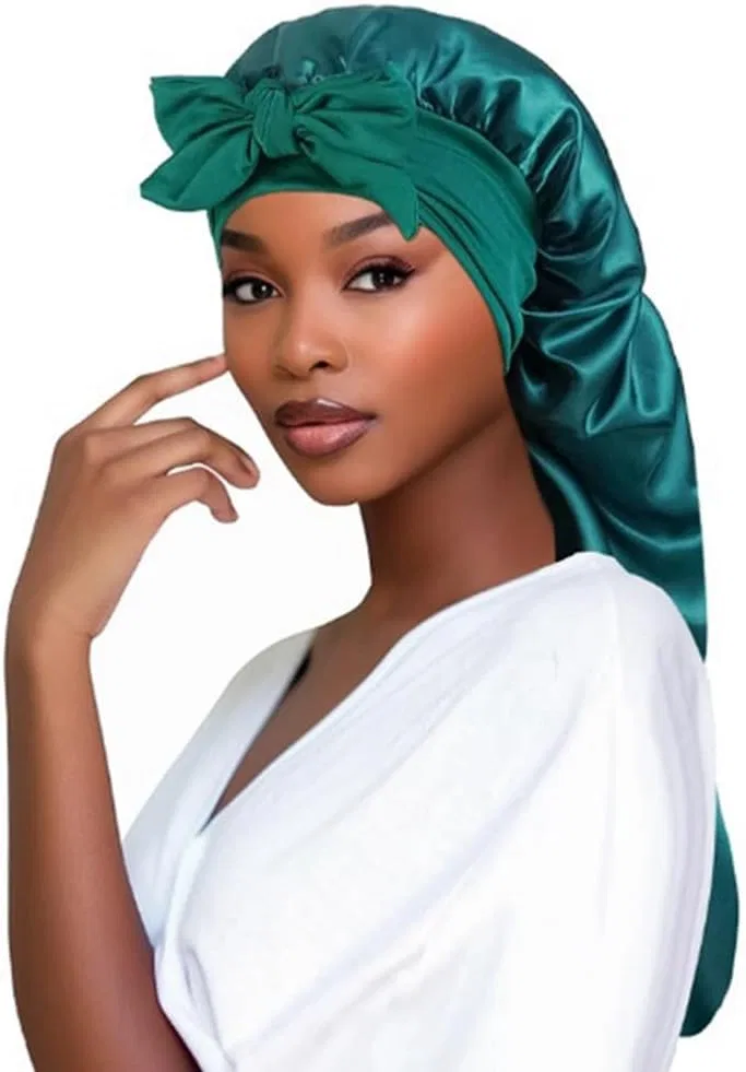 Шапочка для душа Sleep Cap Satin Milk Silk, Lapyyne, Черный — фото 3