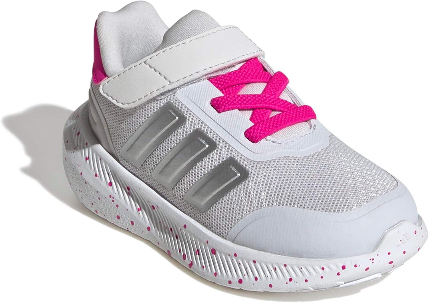 Детские кроссовки Adidas Baby-Girls XPLR Path на эластичных шнурках, розовый/серый — фото 4