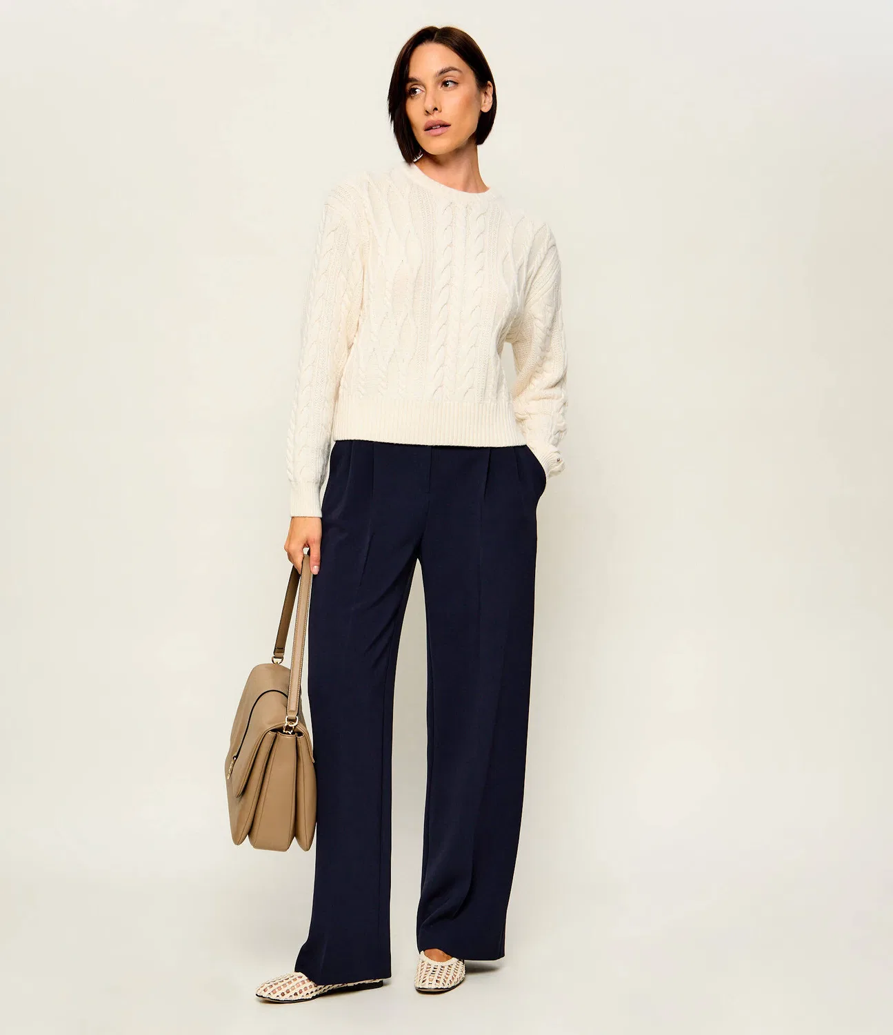 Свитер свободного кроя Tommy Hilfiger, ecru — фото 2