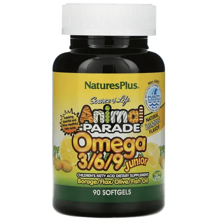 

Детский Омега 3/6/9 NaturesPlus, 90 мягких таблеток