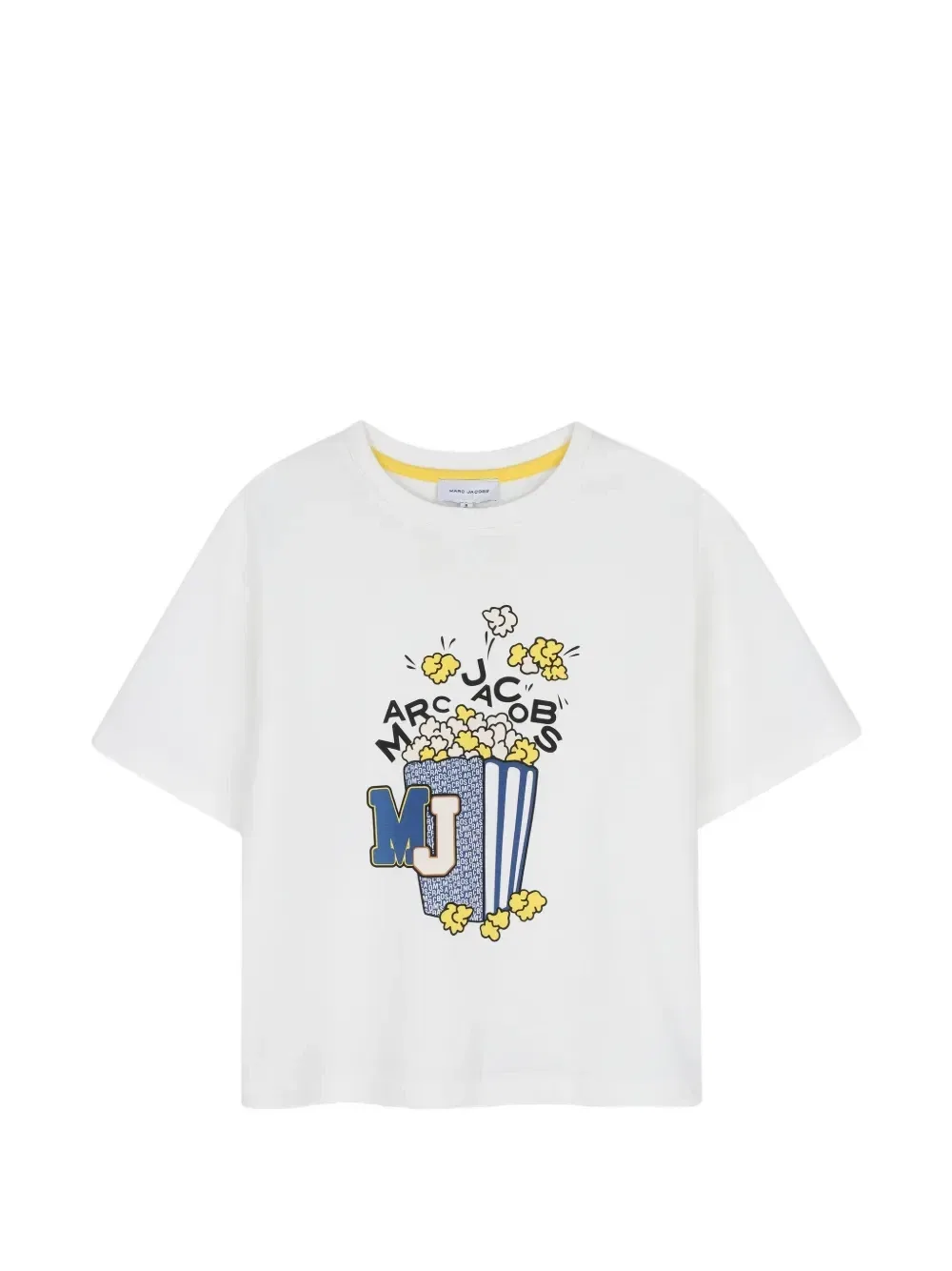 Футболка с принтом Попкорн Marc Jacobs Kids, белый