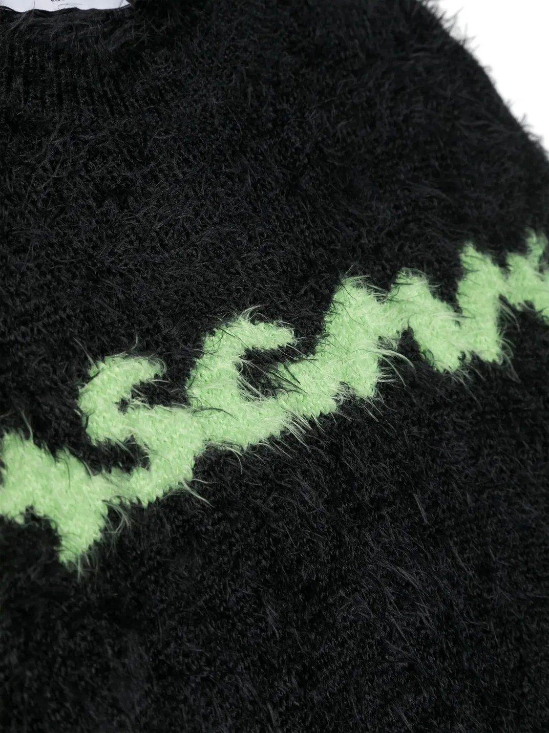 Связанная кофта с логотипом MSGM, черный — фото 2