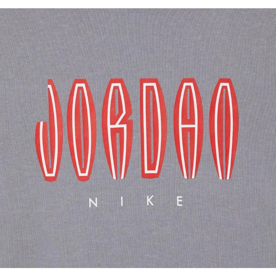 Детский свитшот с капюшоном с принтом Jordan Jdb Mj Mvp Hbr Ft Po Nike, Серый — фото 2