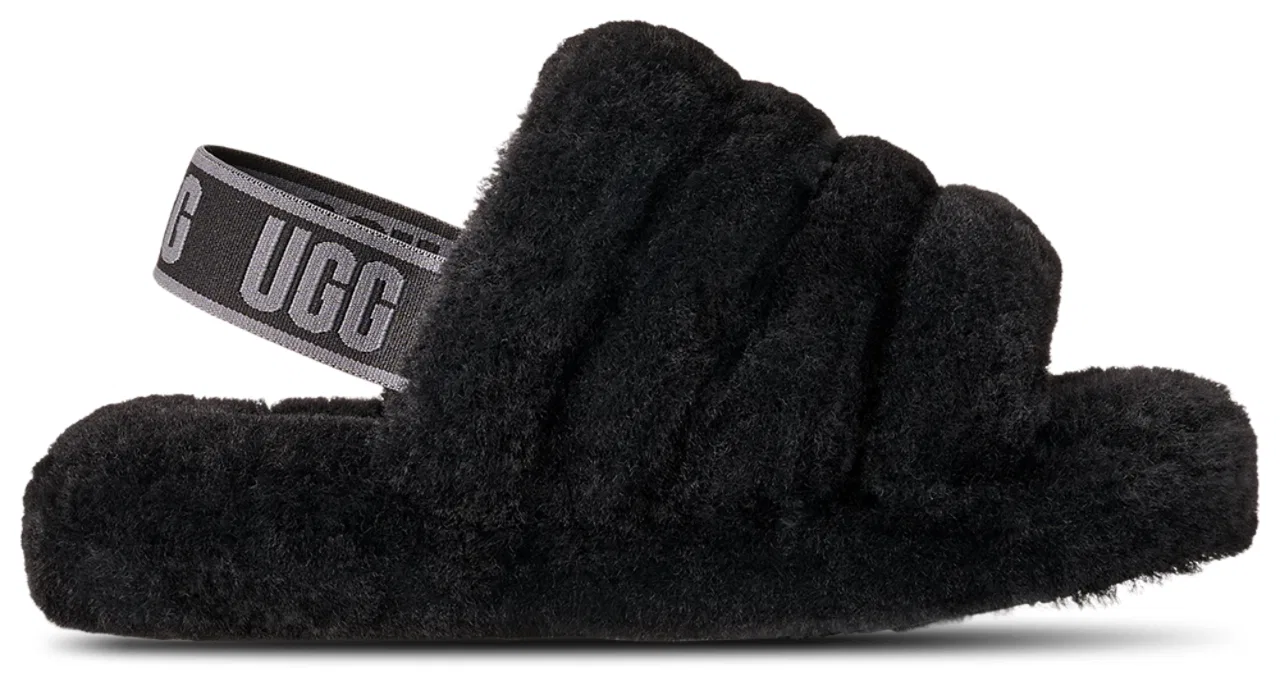 Сандалии для девочек Fluff Yeah UGG, цвет Dark Shadow/Black