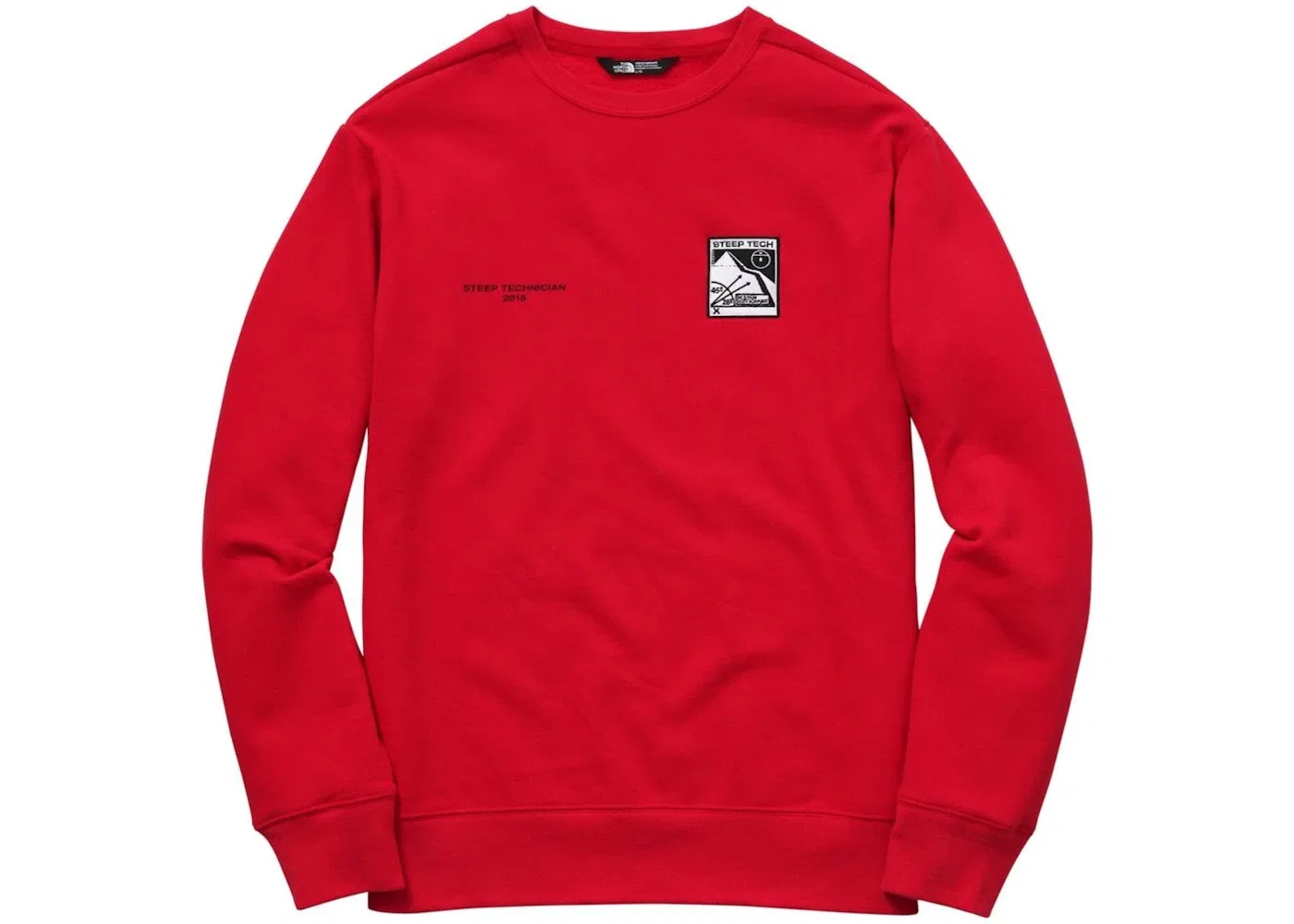 Мужской свитшот Supreme The North Face Steep Tech Crewneck Red