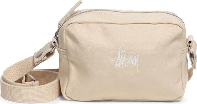 

Сумка Stussy Canvas Side Pouch Natural, кремовый