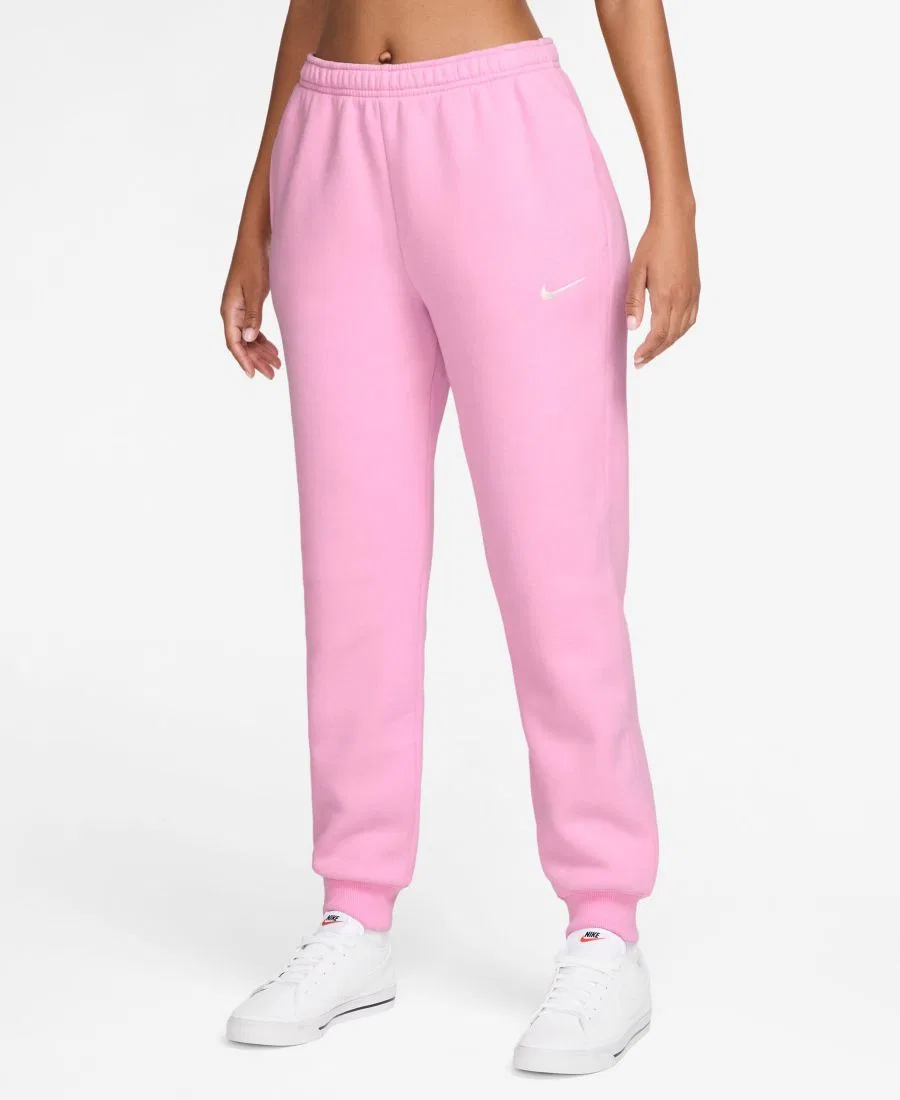 Джоггеры из флиса с утягивающим поясом Nike, Pink Rise Sail