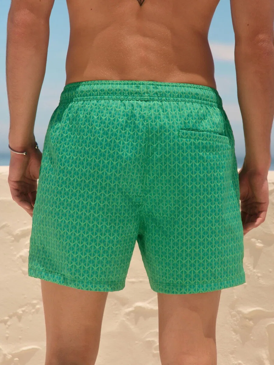 Шорты Next Board Shorts в цвете «травяной зеленый» — фото 3