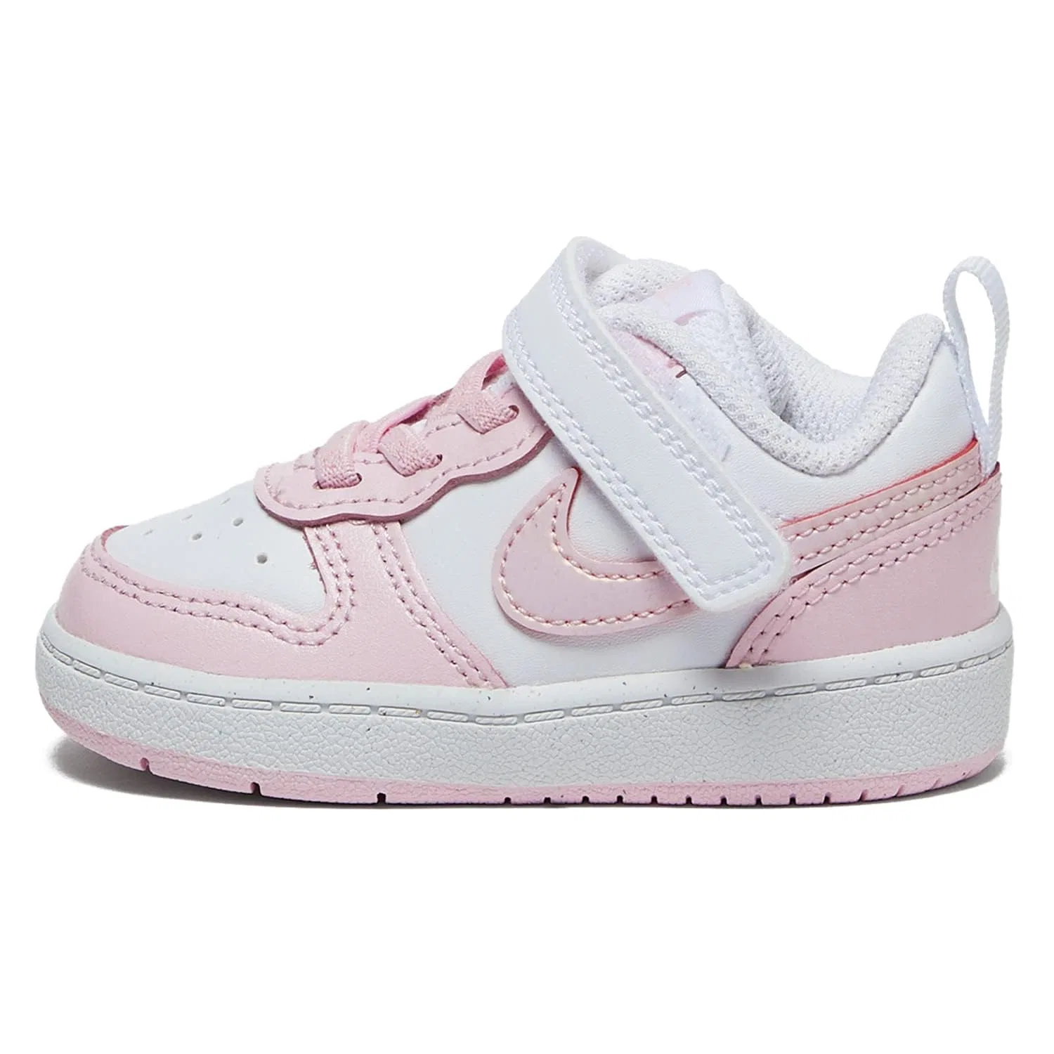 Детские кроссовки для мальчиков с принтом Court Borough Low 2 Se NIKE, White Pink Foam