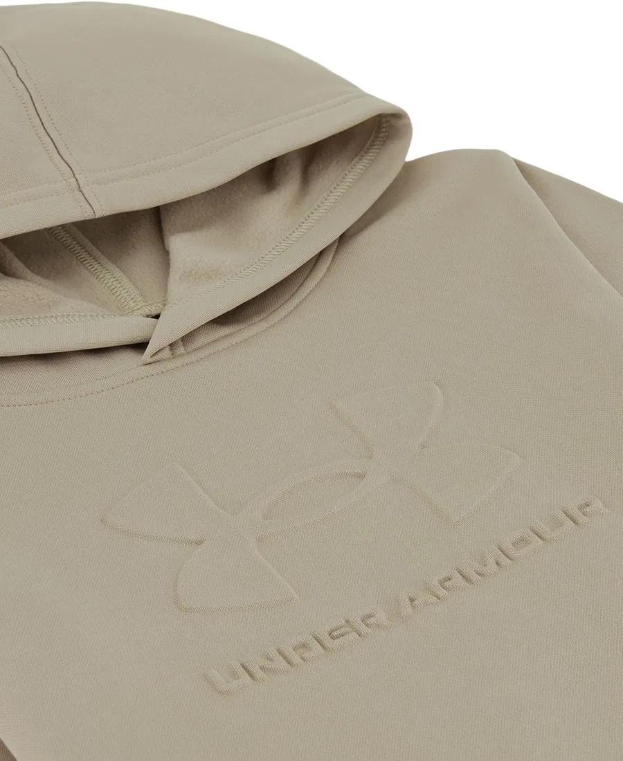 Худи из пике-флиса с длинным рукавом Under Armour, Timberwolf Taupe — фото 4