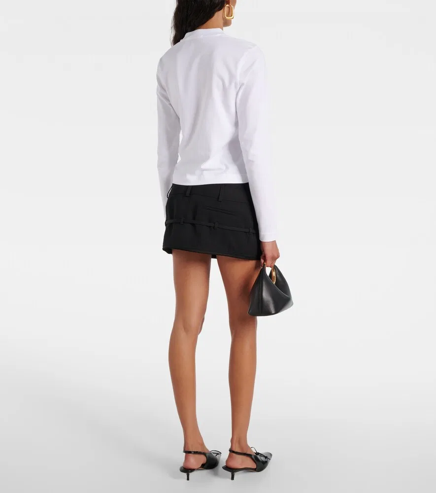 Футболка Le Gros Grain Manches Longues топ Jacquemus, белый — фото 3