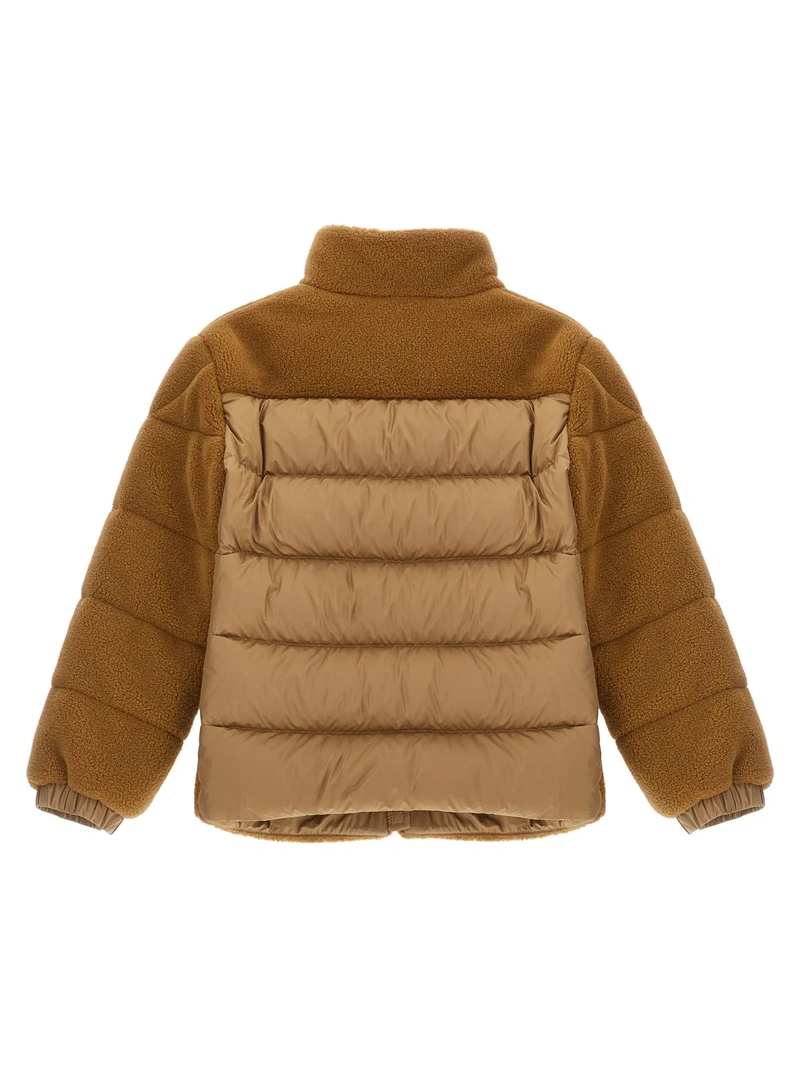 Пуховик Mich Moncler Enfant, бежевый — фото 2