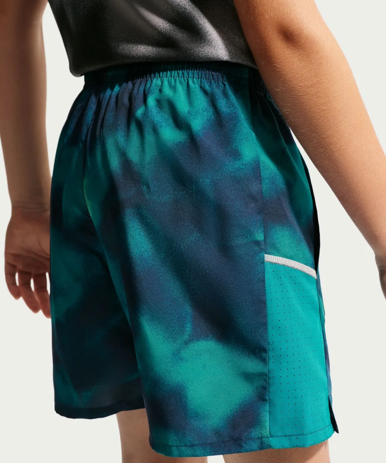 Детские шорты для бега с технологией Dri-FIT Nike Miler Bright Spruce NIKE, Blue — фото 3