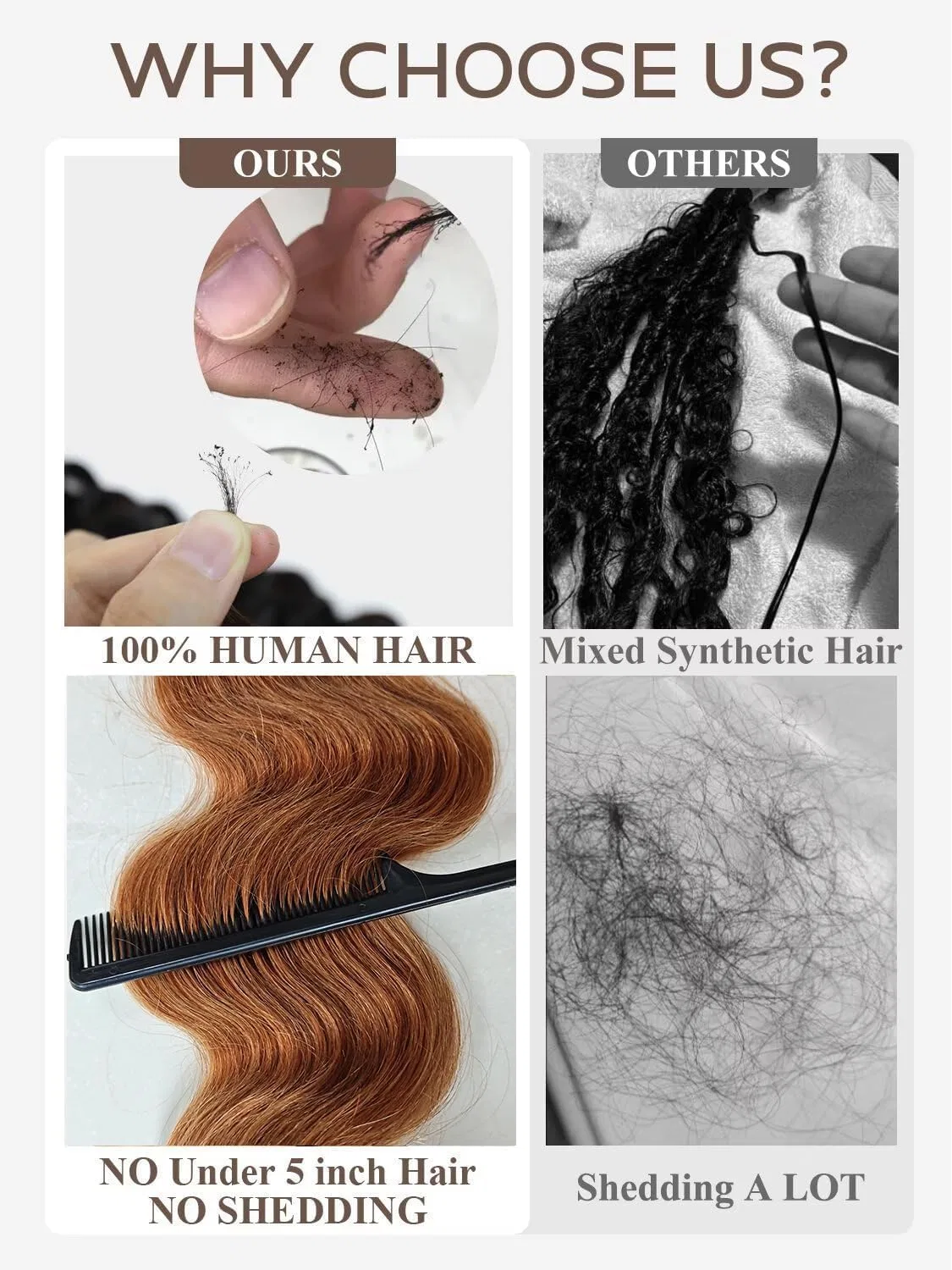 Наращивание волос Ombre Brazilian Body Wave 4 пучка Elee'S Hair, 4 Bundles — фото 4
