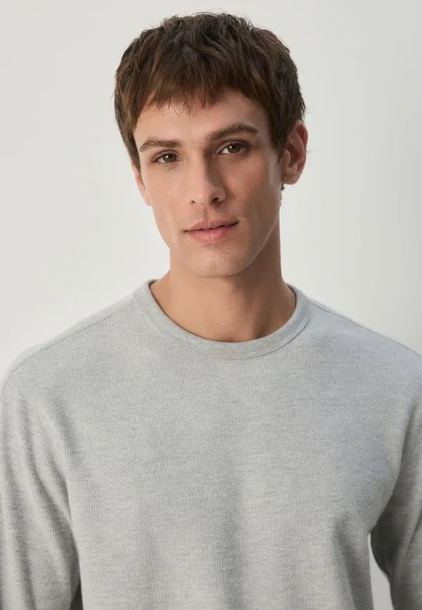 Кофта трикотажная Regular Fit Long Sleeve Cosy Next, Grey Marl, серый — фото 4