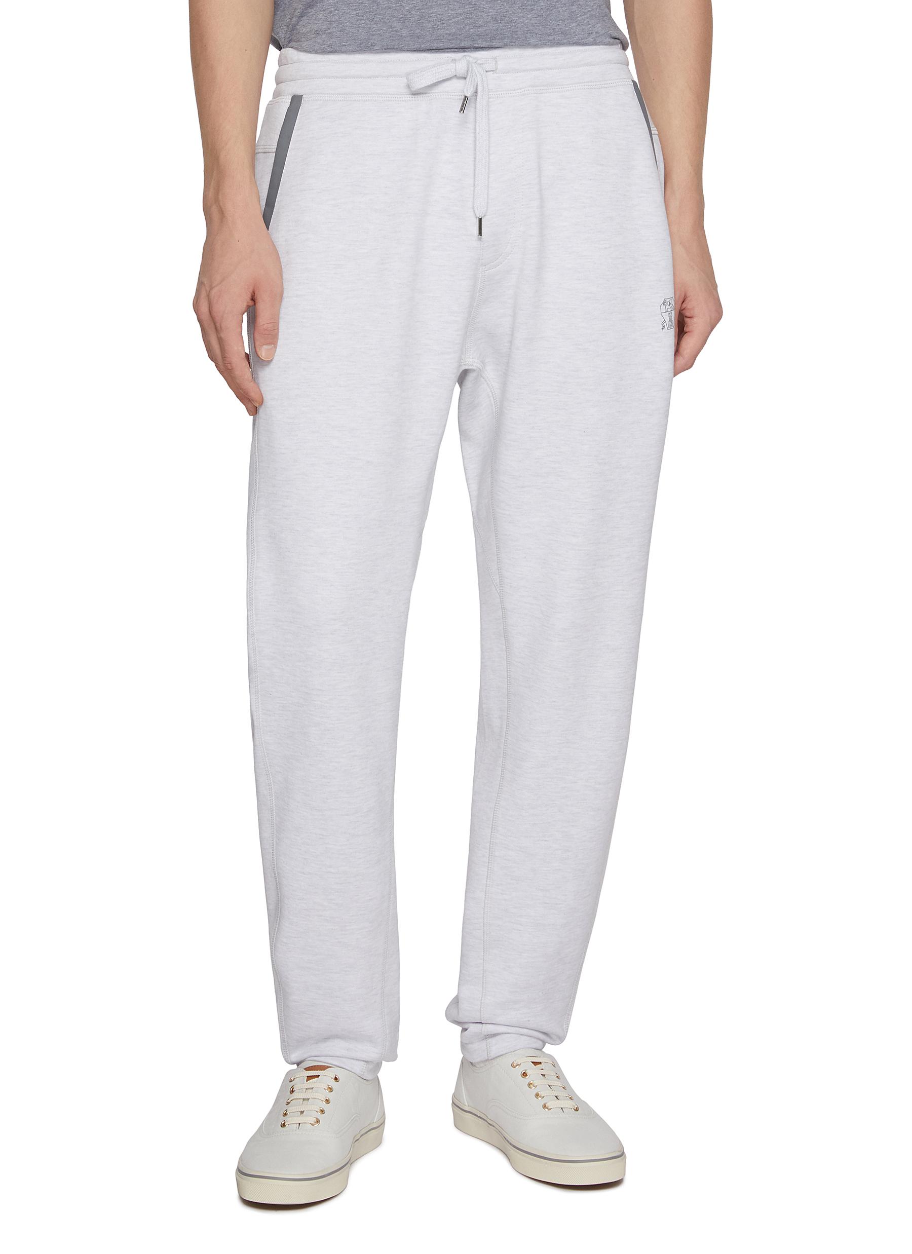 

Спортивные брюки Brunello Cucinelli Drawstring Waist, светло-мерый