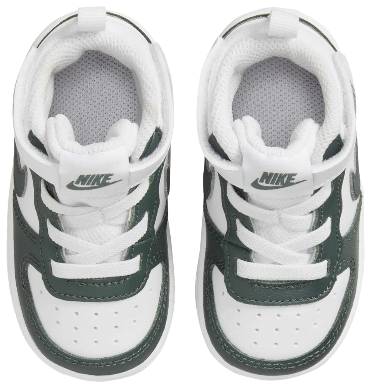 Кроссовки для мальчиков Court Borough Mid 2 Nike, цвет White/Vintage Green — фото 4