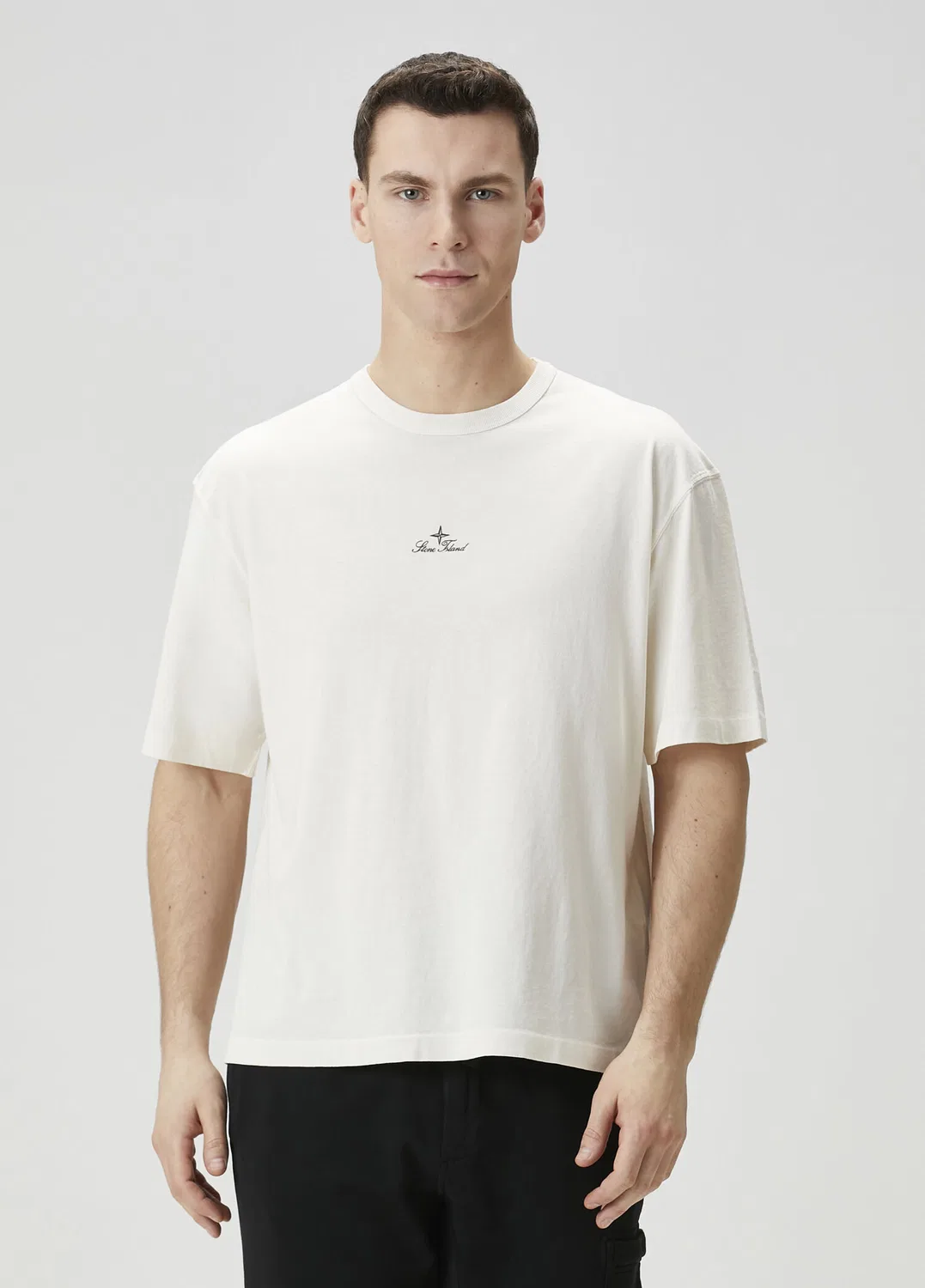 Футболка Stone Island, кремово-белый