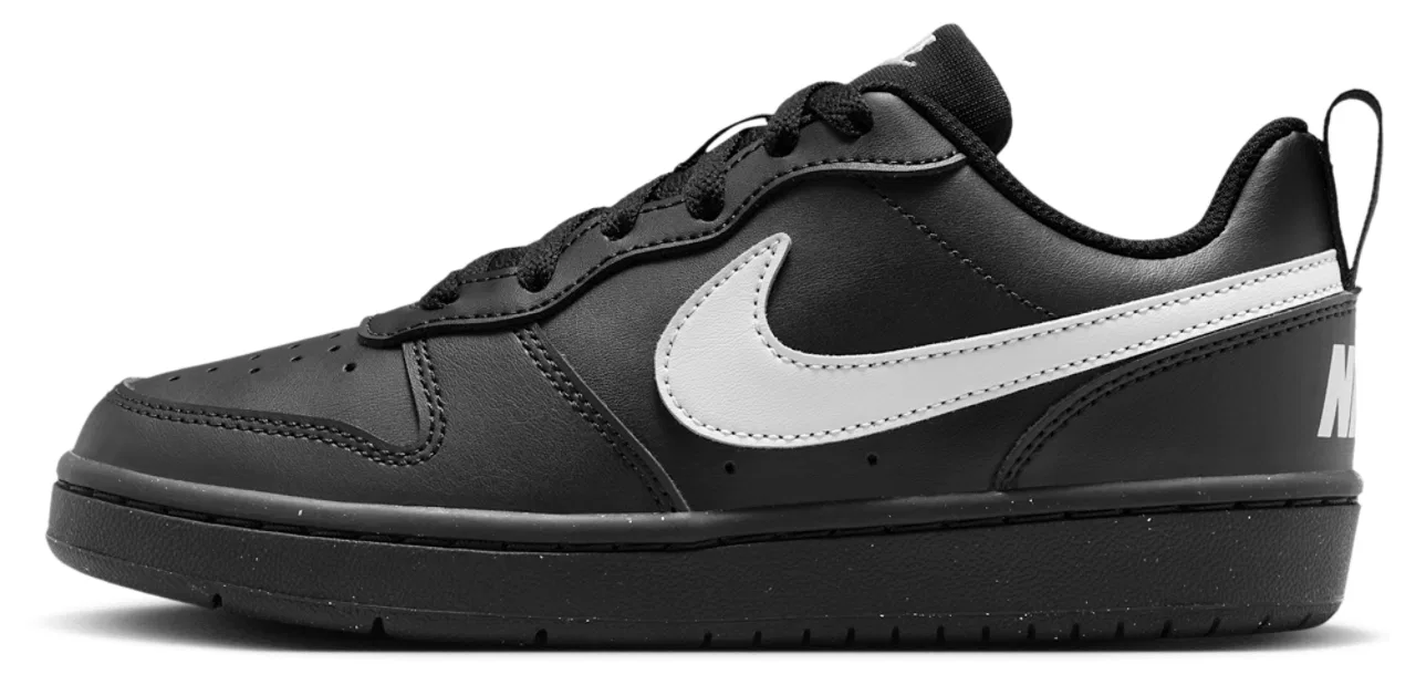 Кроссовки для мальчиков Court Borough Low Recraft Nike, цвет Grey Fog/Black/Black — фото 2