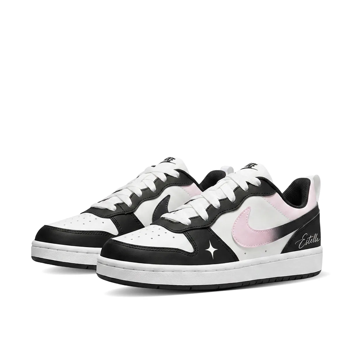 Детские кроссовки для скейтбординга с принтом, модель Court Borough, Nike, Black — фото 4