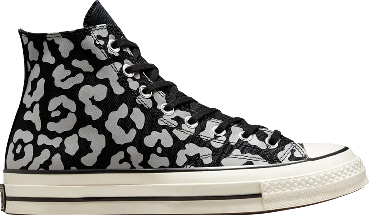 

Кроссовки Converse Chuck 70 High Leopard Print - Black, черный