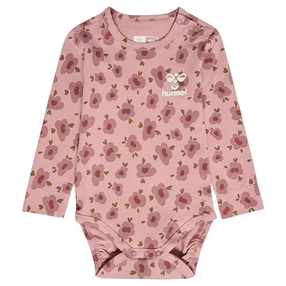 Боди с длинным рукавом Jora Hummel, розовый