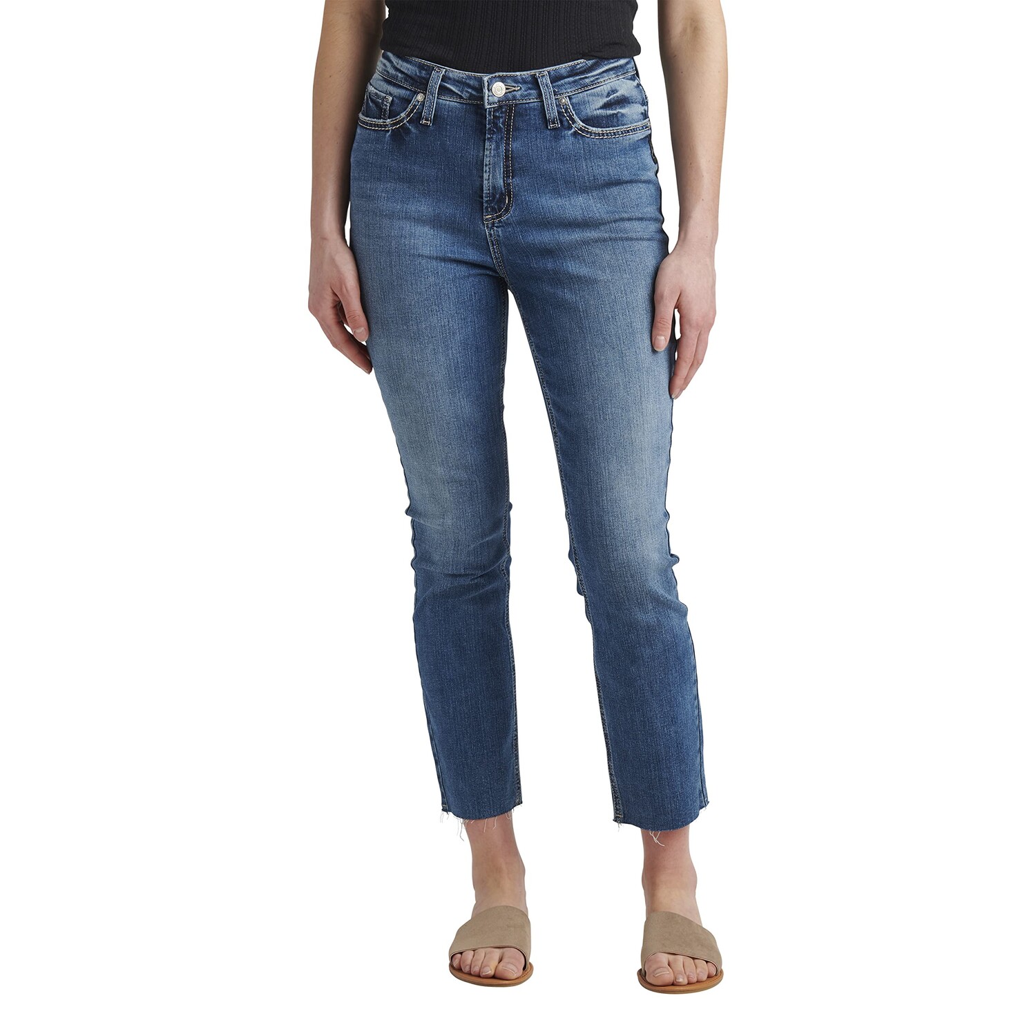 

Джинсы Silver Jeans Co., Hello Legs High-Rise Slim Straight Jeans L64421EKC217