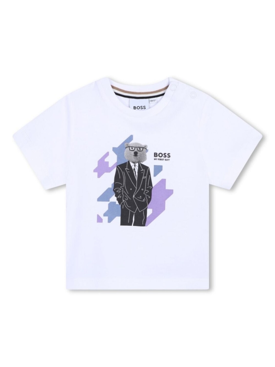 

BOSS Kidswear футболка с логотипом, белый