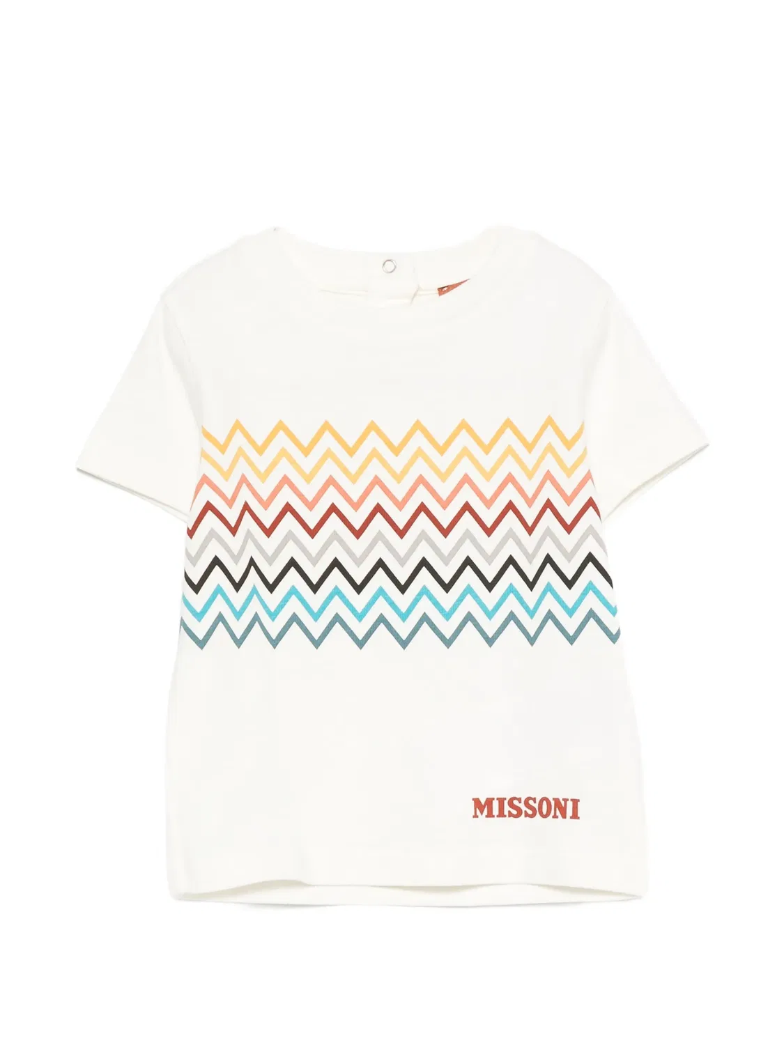 Футболка с зигзаговым принтом белая Missoni, белый