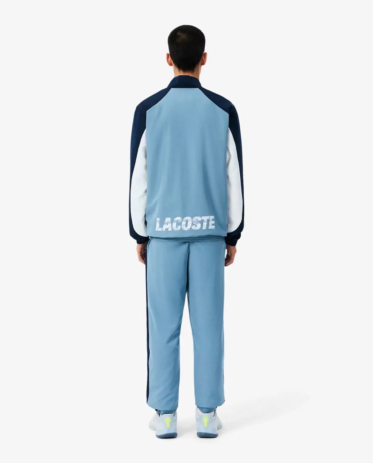 Мужской спортивный костюм с цветными блоками Lacoste, Azul / Negro — фото 2