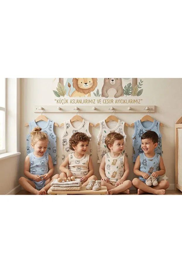 Детский комплект боди для мальчиков хлопковый Demirdağ Baby, Blue — фото 3