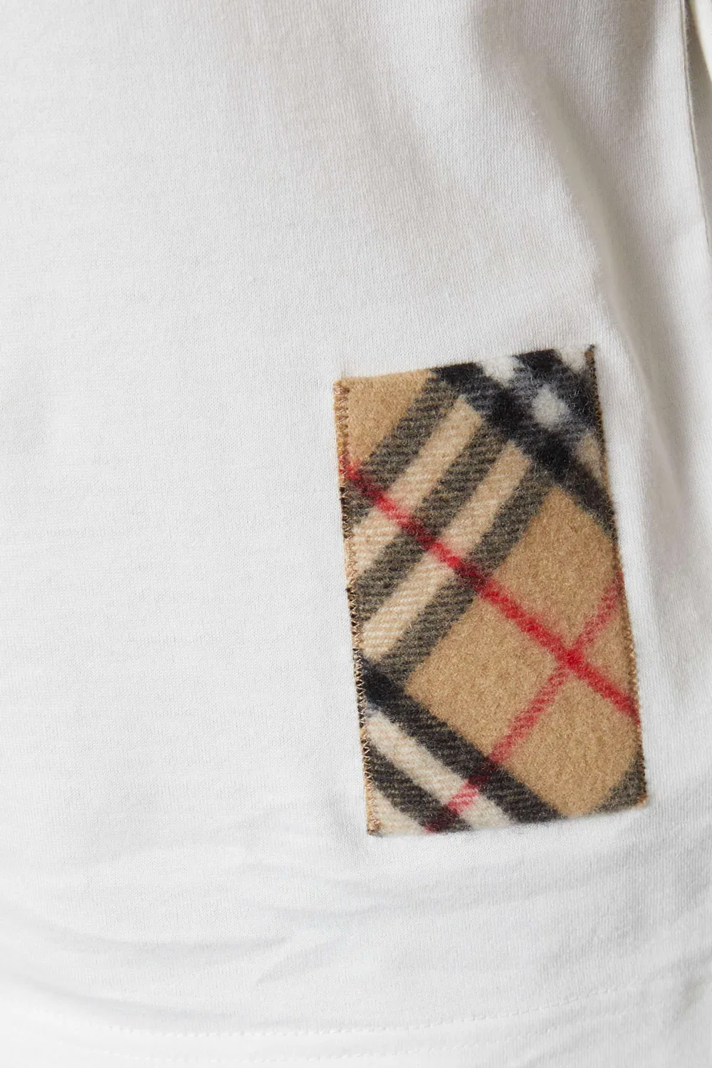 Футболка с патчем Check Cashmere Burberry — фото 4