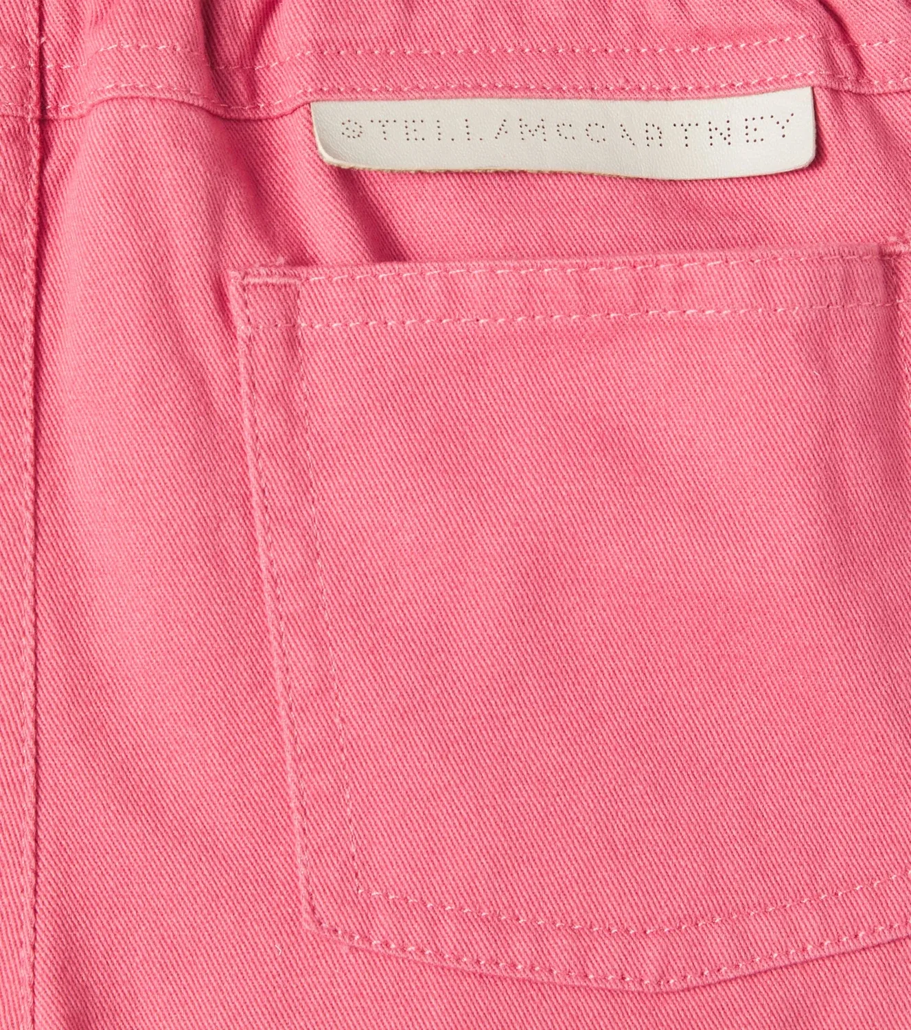 Детские джинсы с эластичным поясом Stella Mccartney Kids, розовый — фото 3