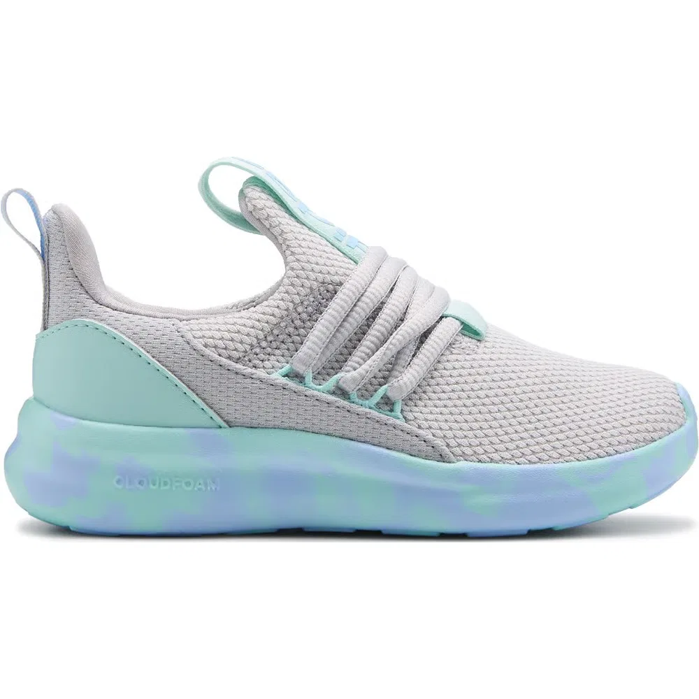 Детские слипоны Lite Racer Adapt 7.0 Adidas, Grey/Blue — фото 2