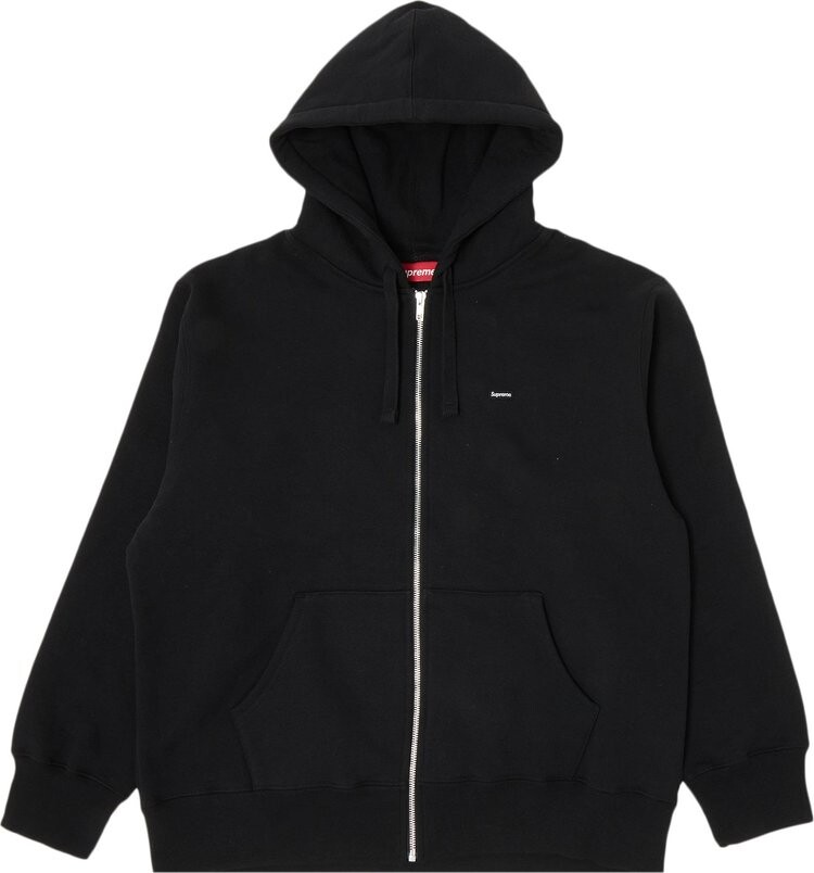 

Толстовка Supreme Small Box Drawcord Zip Up Hooded Sweatshirt 'Black', черный