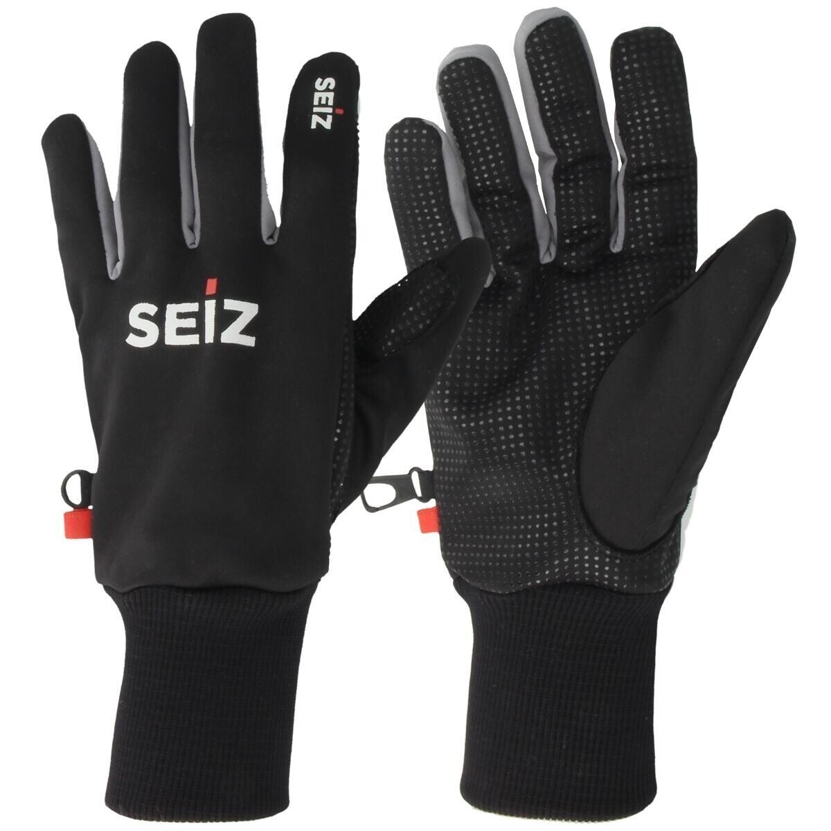 

Перчатки Seiz Soft Shell унисекс для взрослых, черный