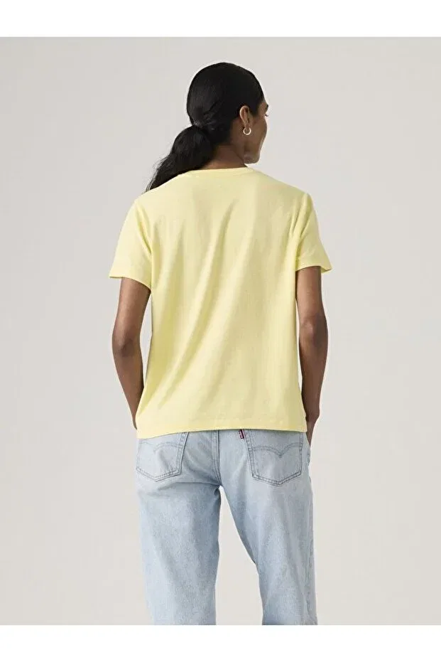 Женская хлопковая футболка Levi'S, Yellow — фото 3