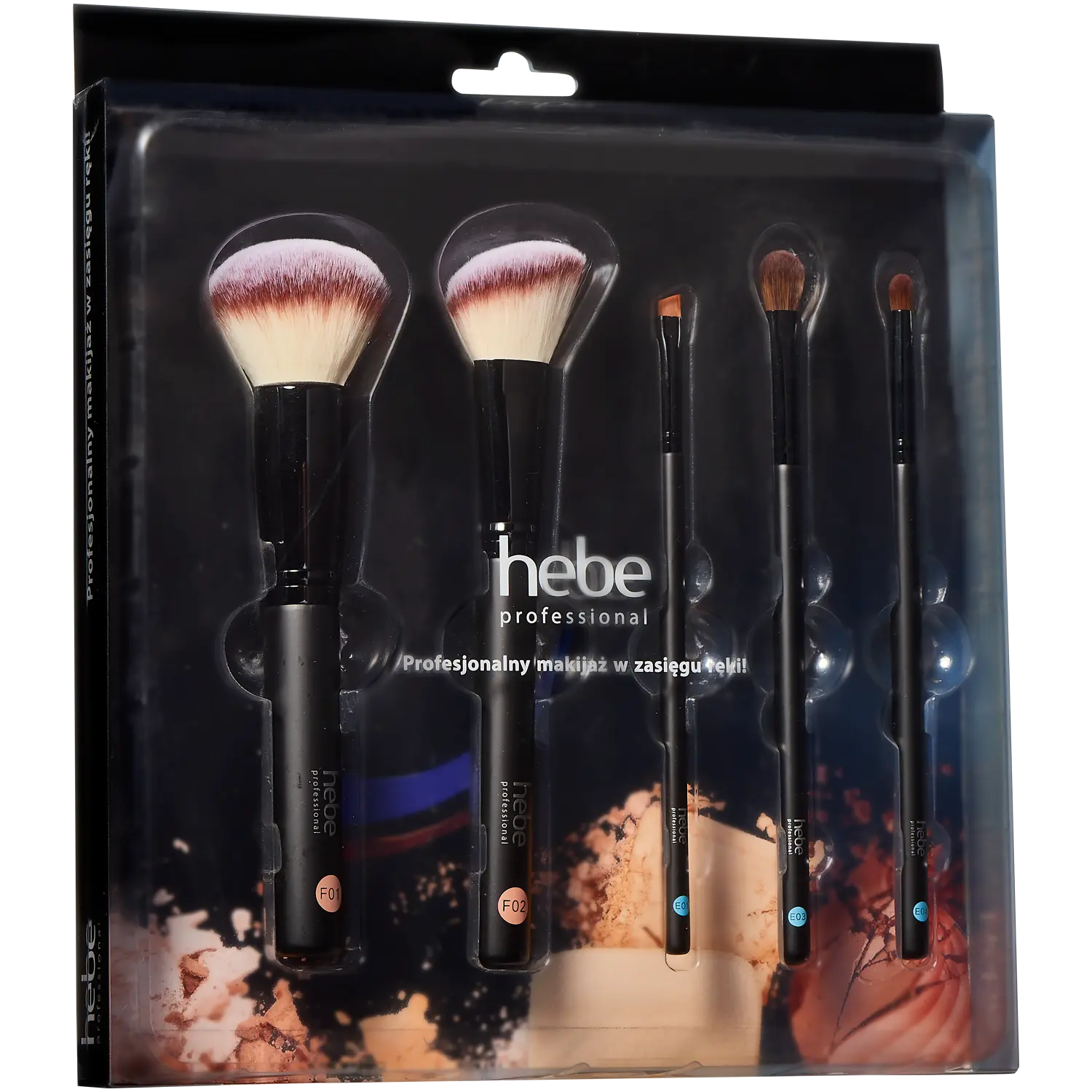 

Hebe Professional набор: кисти для макияжа лица и глаз, 5 шт.