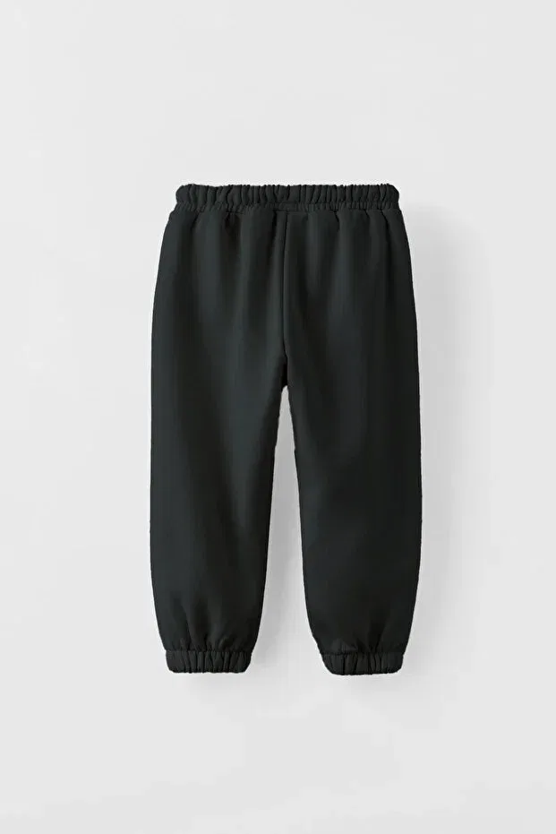 Детские спортивные штаны для девочек с карманами Basics Hepbaby, Black — фото 2