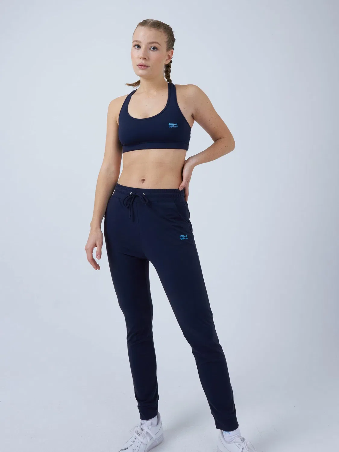 Спортивные брюки Sportkind Regular Workout Pants Jogging Pants темно-синего цвета