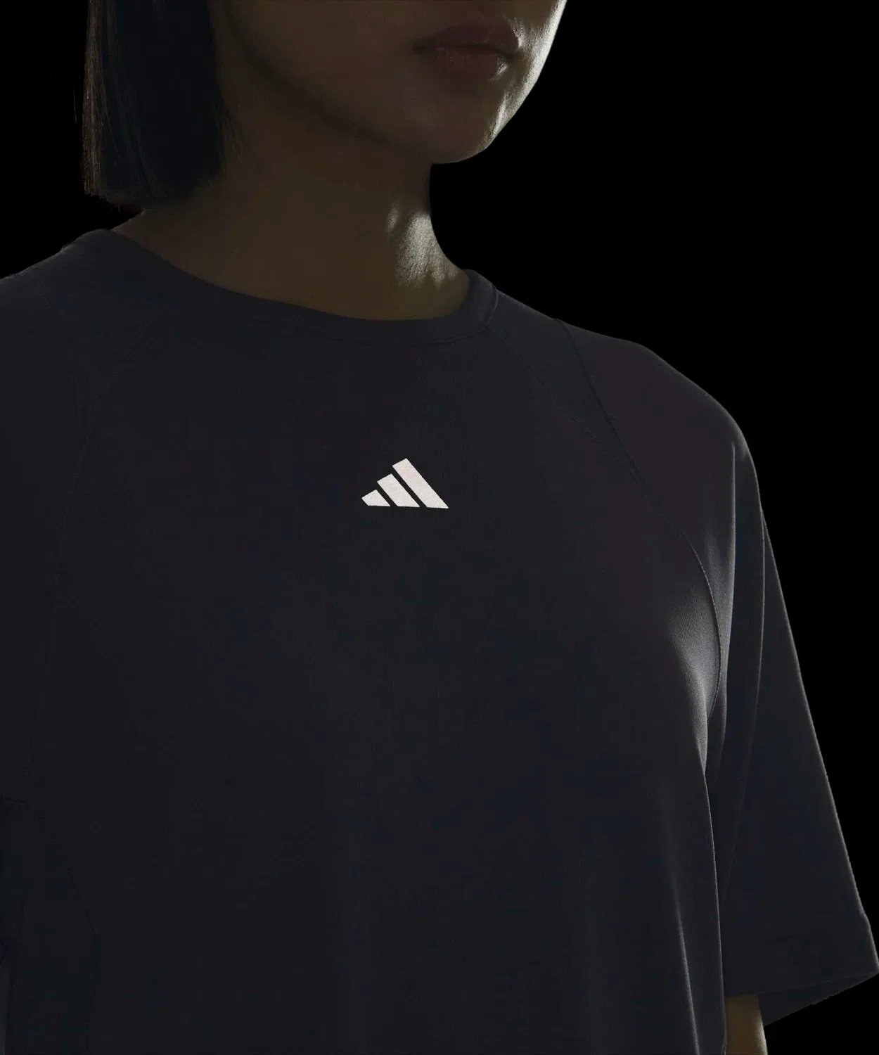 Женская футболка с коротким рукавом, свободного кроя Adidas, Blue — фото 4