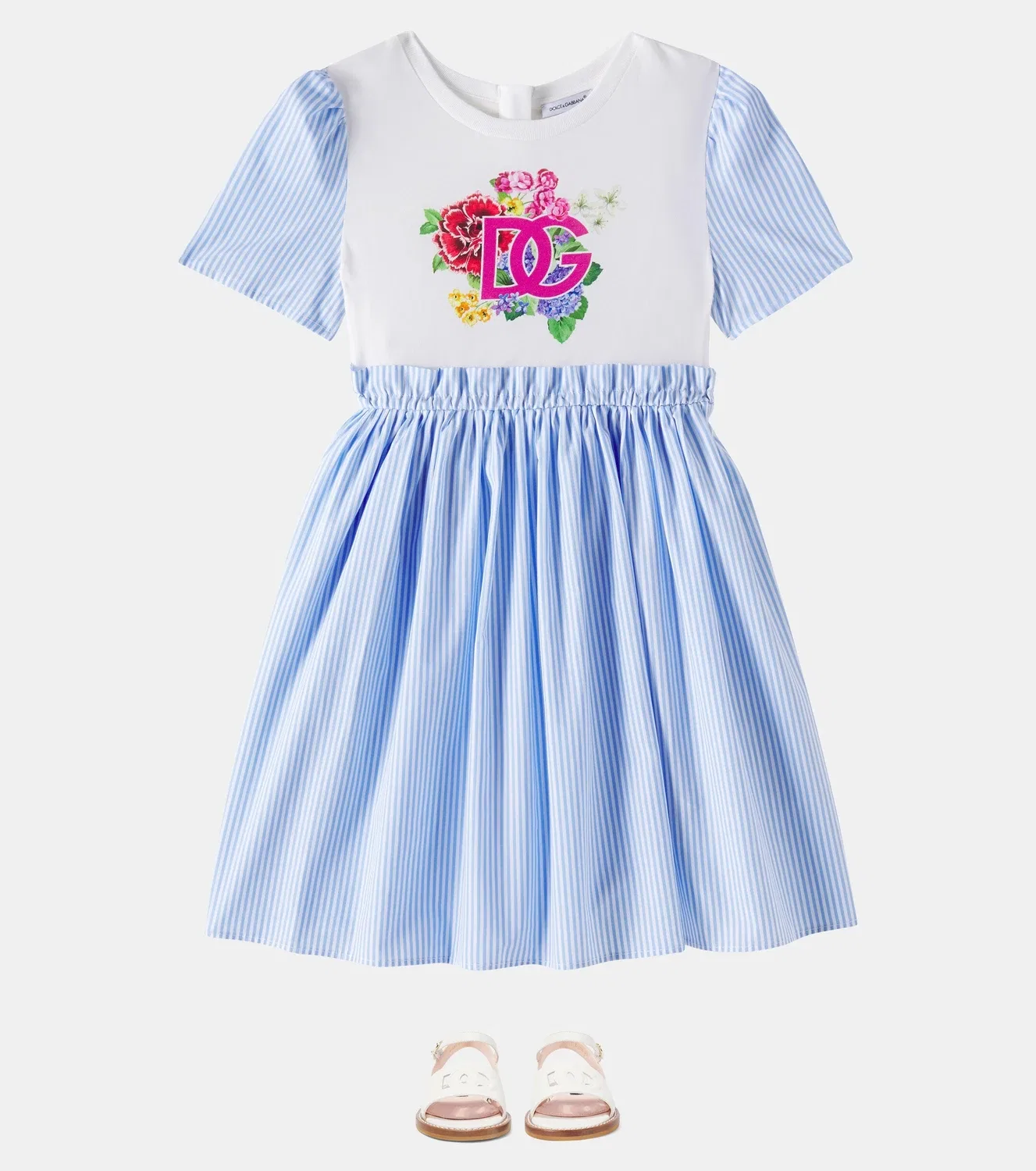 Платье хлопковое Dolce&Gabbana Kids, черный — фото 2