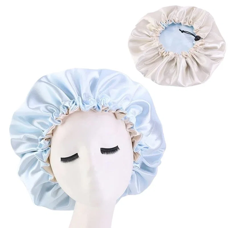 Шапочка для сна, Silk Bonnet, TroHollis, двойной слой, регулируемая, G