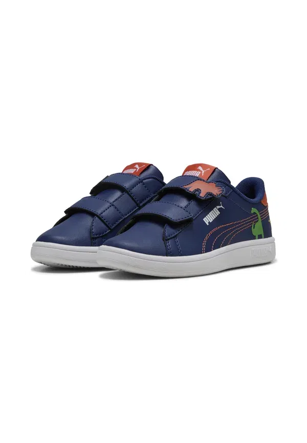 Кроссовки с принтом Smash 3.0 dino Puma Blue Jewel, Green Fruit, Amarena, синий/зеленый — фото 2