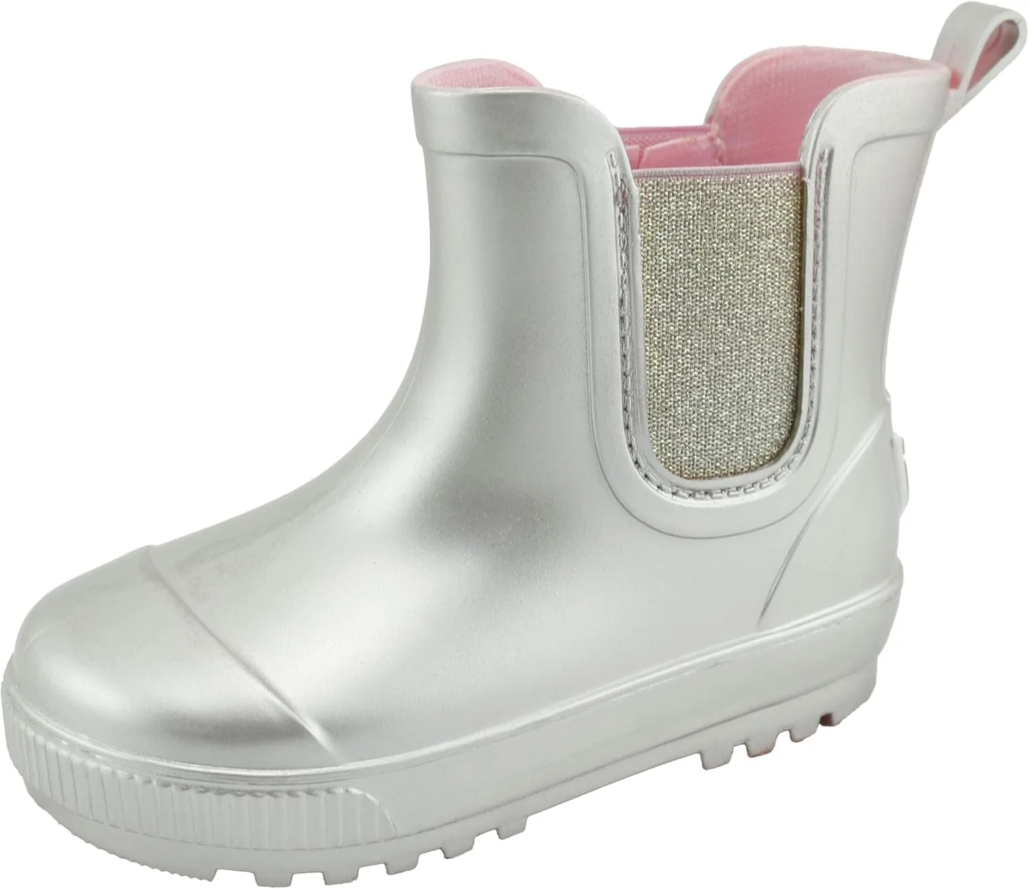 Детские резиновые сапоги Chelsea с принтом BEARPAW, Champagne Metallic