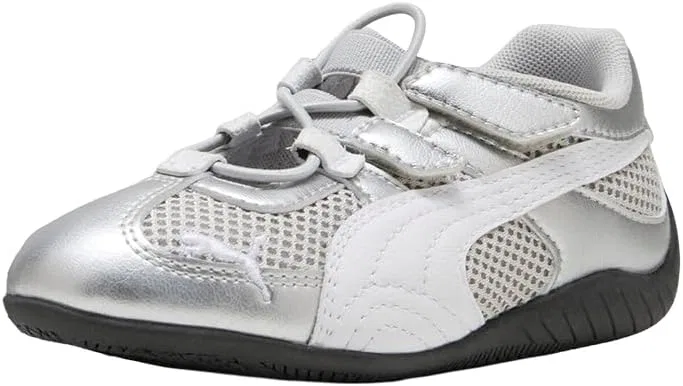 Детские кроссовки для девочек с металлическим эффектом Speedcat Go PUMA, Silver — фото 2