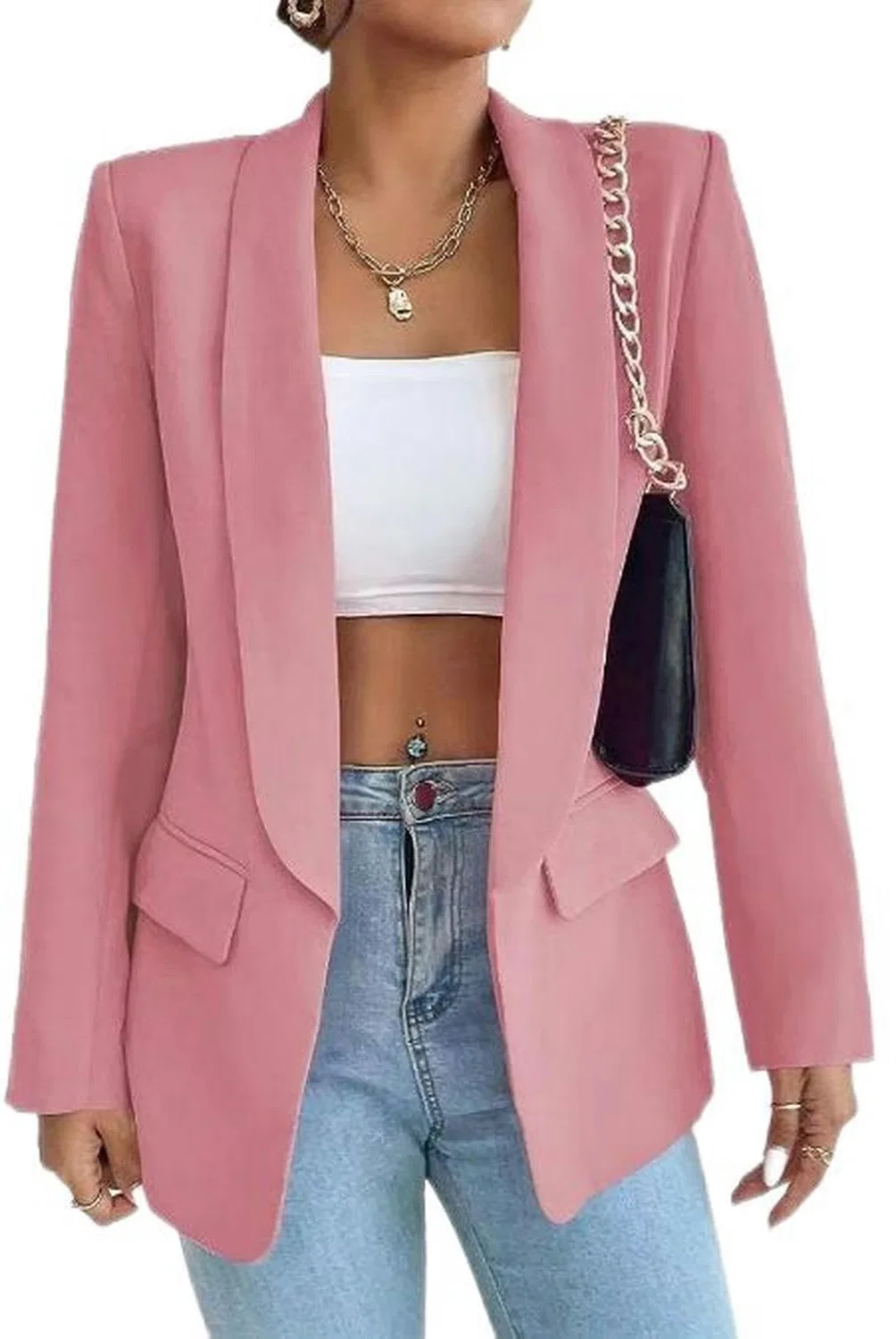 Женское пальто с лацканами Commuting Jacket, Pink